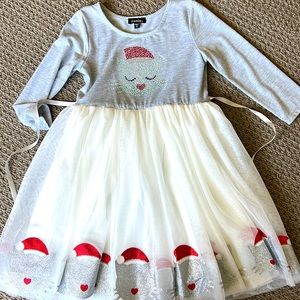 Zunie size 6 Cat Christmas dress